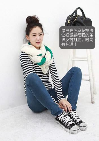 春日雪紡絲巾氣質美搭
