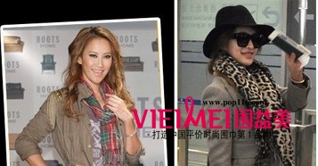 明星時尚圍巾新搭配 超級可愛款,最新服裝圖片-圍益美商城