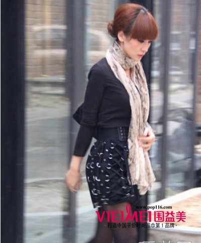 圍益美絲巾圍脖打造清純之美,最新服裝圖片-圍益美商城