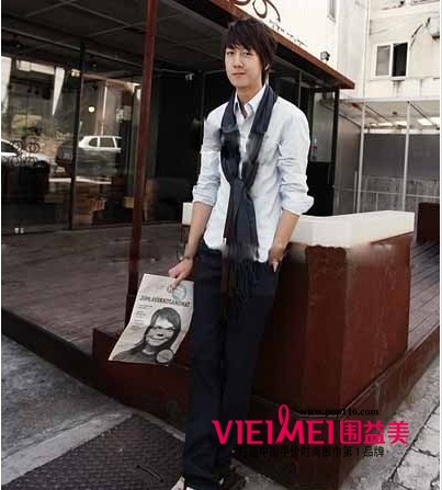 2012最新男人圍巾百搭，帶給你不同的自信,最新服裝圖片-圍益美商城