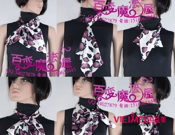 小方巾的系法詳解 值得參考,最新服裝圖片-圍益美商城