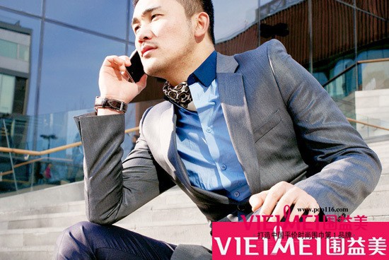 圍益美男士絲巾 讓男人更英俊瀟灑,最新服裝圖片-圍益美商城