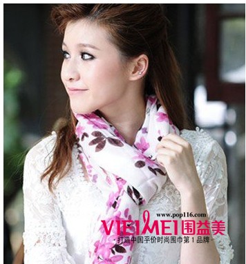 圍益美絲巾  絲絲柔情暖意,最新服裝圖片-圍益美商城