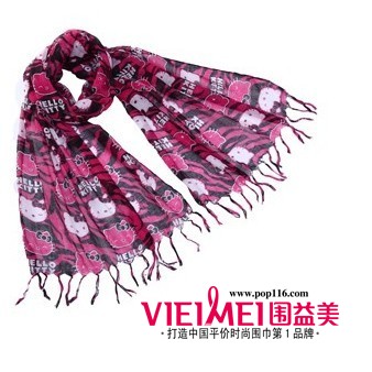 新絲巾搭配  美女和你齊上陣 展現時尚女人風味,最新服裝圖片-圍益美商城