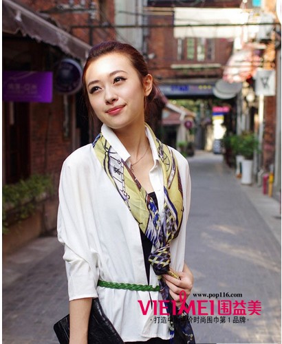 2012春夏秀場各種真絲絲巾,最新服裝圖片-圍益美商城