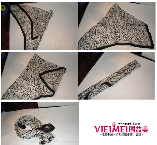 美麗的絲巾系法做氣質空姐,最新服裝圖片-圍益美商城