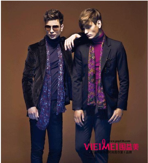 男士時(shí)髦圍巾 色調(diào)搭配,最新服裝圖片-圍益美商城