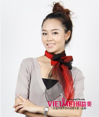 韓式女生圍巾搭配不失長流,最新服裝圖片-圍益美商城