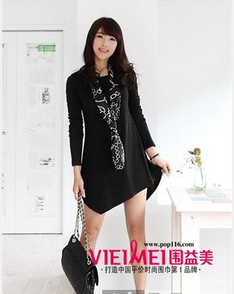用圍脖裝點出成熟女人的魅力,最新服裝圖片-圍益美商城