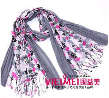 百花圍巾小花的織法 編織圍巾就這么簡單,最新服裝圖片-圍益美商城