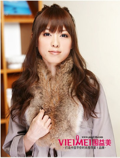 發(fā)型跟圍巾如何做到完美搭配,最新服裝圖片-圍益美商城