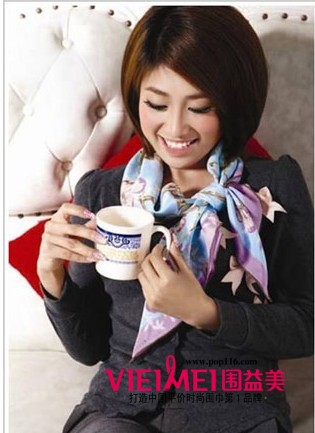 絲巾的系法女人的必修課程,最新服裝圖片-圍益美商城