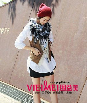 初秋·帶著點絲絲暖意的絲巾，溫暖你心間吧！,最新服裝圖片-圍益美商城