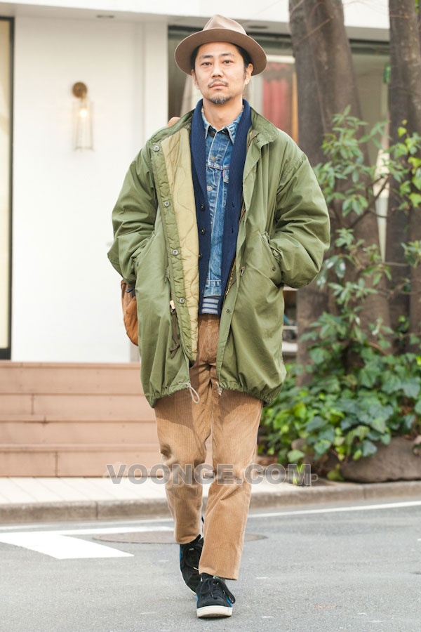 冬末初春 日本街頭的型男們的潮流搭配造型